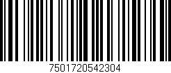 Código de barras (EAN, GTIN, SKU, ISBN): '7501720542304'