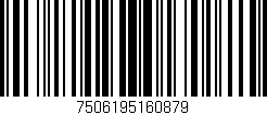 Código de barras (EAN, GTIN, SKU, ISBN): '7506195160879'