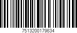 Código de barras (EAN, GTIN, SKU, ISBN): '7513200179634'