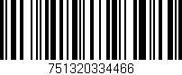 Código de barras (EAN, GTIN, SKU, ISBN): '751320334466'