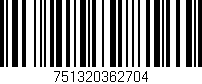 Código de barras (EAN, GTIN, SKU, ISBN): '751320362704'