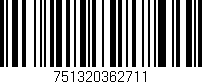 Código de barras (EAN, GTIN, SKU, ISBN): '751320362711'