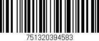 Código de barras (EAN, GTIN, SKU, ISBN): '751320394583'