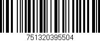 Código de barras (EAN, GTIN, SKU, ISBN): '751320395504'