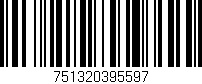 Código de barras (EAN, GTIN, SKU, ISBN): '751320395597'