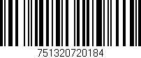 Código de barras (EAN, GTIN, SKU, ISBN): '751320720184'