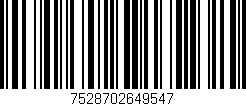 Código de barras (EAN, GTIN, SKU, ISBN): '7528702649547'