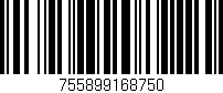 Código de barras (EAN, GTIN, SKU, ISBN): '755899168750'