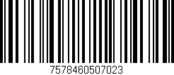Código de barras (EAN, GTIN, SKU, ISBN): '7578460507023'