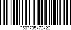 Código de barras (EAN, GTIN, SKU, ISBN): '7587735472423'