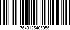 Código de barras (EAN, GTIN, SKU, ISBN): '7640125485356'