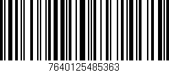 Código de barras (EAN, GTIN, SKU, ISBN): '7640125485363'