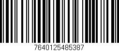 Código de barras (EAN, GTIN, SKU, ISBN): '7640125485387'