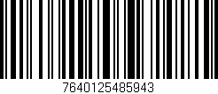 Código de barras (EAN, GTIN, SKU, ISBN): '7640125485943'