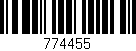Código de barras (EAN, GTIN, SKU, ISBN): '774455'