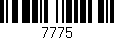 Código de barras (EAN, GTIN, SKU, ISBN): '7775'