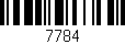 Código de barras (EAN, GTIN, SKU, ISBN): '7784'