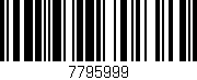 Código de barras (EAN, GTIN, SKU, ISBN): '7795999'