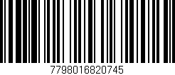 Código de barras (EAN, GTIN, SKU, ISBN): '7798016820745'