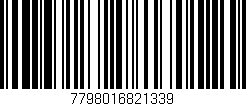 Código de barras (EAN, GTIN, SKU, ISBN): '7798016821339'