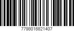Código de barras (EAN, GTIN, SKU, ISBN): '7798016821407'