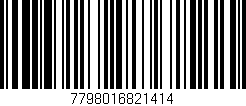 Código de barras (EAN, GTIN, SKU, ISBN): '7798016821414'