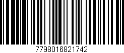 Código de barras (EAN, GTIN, SKU, ISBN): '7798016821742'