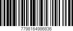 Código de barras (EAN, GTIN, SKU, ISBN): '7798164986836'