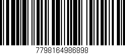 Código de barras (EAN, GTIN, SKU, ISBN): '7798164986898'