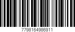 Código de barras (EAN, GTIN, SKU, ISBN): '7798164986911'