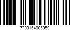 Código de barras (EAN, GTIN, SKU, ISBN): '7798164986959'