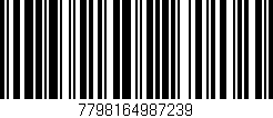 Código de barras (EAN, GTIN, SKU, ISBN): '7798164987239'