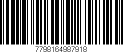 Código de barras (EAN, GTIN, SKU, ISBN): '7798164987918'