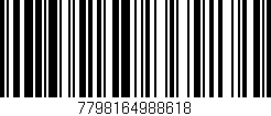 Código de barras (EAN, GTIN, SKU, ISBN): '7798164988618'