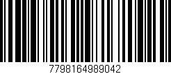 Código de barras (EAN, GTIN, SKU, ISBN): '7798164989042'