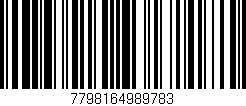 Código de barras (EAN, GTIN, SKU, ISBN): '7798164989783'