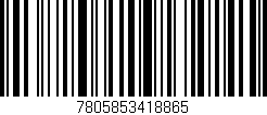 Código de barras (EAN, GTIN, SKU, ISBN): '7805853418865'