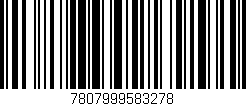 Código de barras (EAN, GTIN, SKU, ISBN): '7807999583278'