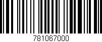 Código de barras (EAN, GTIN, SKU, ISBN): '781067000'