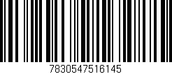 Código de barras (EAN, GTIN, SKU, ISBN): '7830547516145'