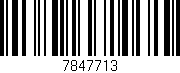 Código de barras (EAN, GTIN, SKU, ISBN): '7847713'