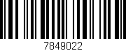 Código de barras (EAN, GTIN, SKU, ISBN): '7849022'
