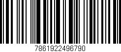 Código de barras (EAN, GTIN, SKU, ISBN): '7861922496790'