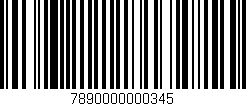 Código de barras (EAN, GTIN, SKU, ISBN): '7890000000345'