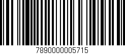 Código de barras (EAN, GTIN, SKU, ISBN): '7890000005715'