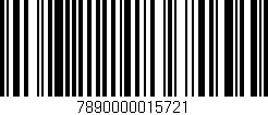 Código de barras (EAN, GTIN, SKU, ISBN): '7890000015721'