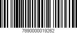 Código de barras (EAN, GTIN, SKU, ISBN): '7890000019262'