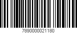 Código de barras (EAN, GTIN, SKU, ISBN): '7890000021180'