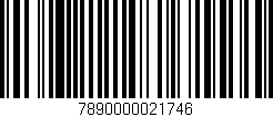 Código de barras (EAN, GTIN, SKU, ISBN): '7890000021746'