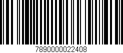 Código de barras (EAN, GTIN, SKU, ISBN): '7890000022408'